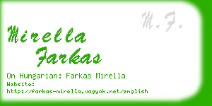 mirella farkas business card